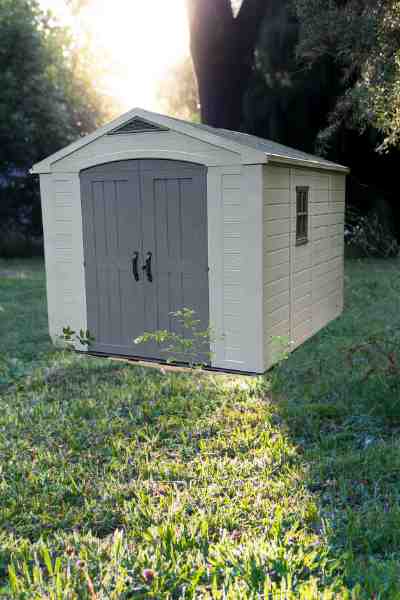 Keter Factor Large 8 x 11 ft. Resin Outdoor Shed