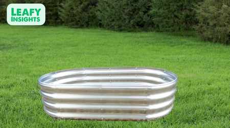 Galvanized Metal Planter Raised Garden Bed Kit