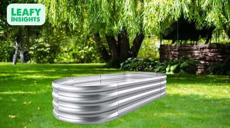 Land Guard 8x4x1ft Galvanized Raised Garden Bed Kit
