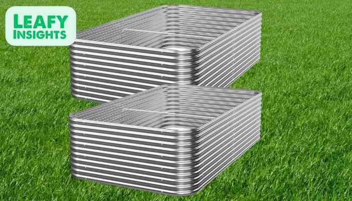 2 Pack Tall 8ft Galvanized Raised Garden Bed