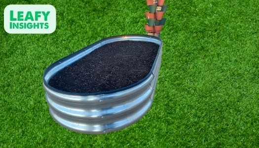 Galvanized Metal Planter Raised Garden Bed Kit