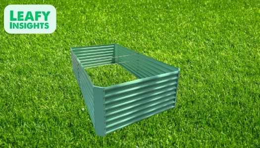 Land Guard 3 Pack 6x3x1ft Galvanized Metal Raised Garden Bed