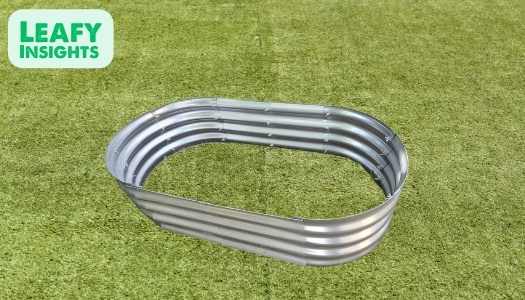 Galvanized Metal Planter Raised Garden Bed – 4x2x1ft