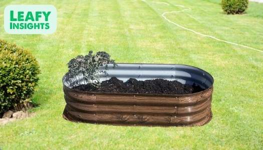 Galvanized Raised Garden Bed – 6x3x1ft